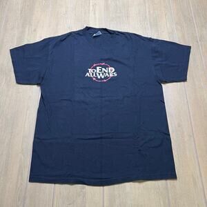 Vintage To End All Wars Hollywood Premier GMT Movie T-Shirt Mens Large Tee Y2K